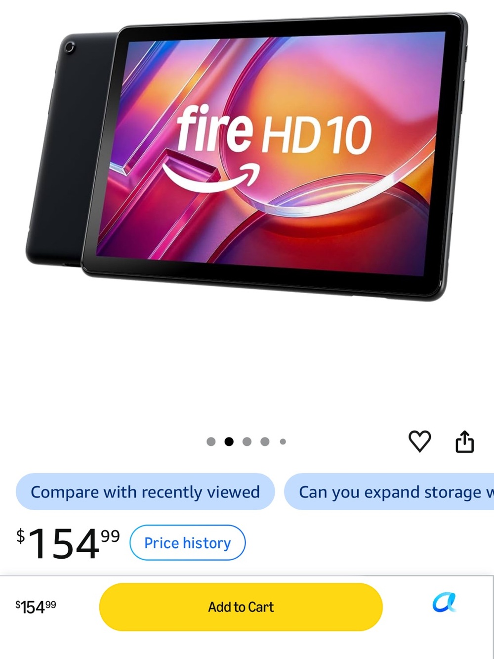 Amazon Fire HD 10 Tablet - Black